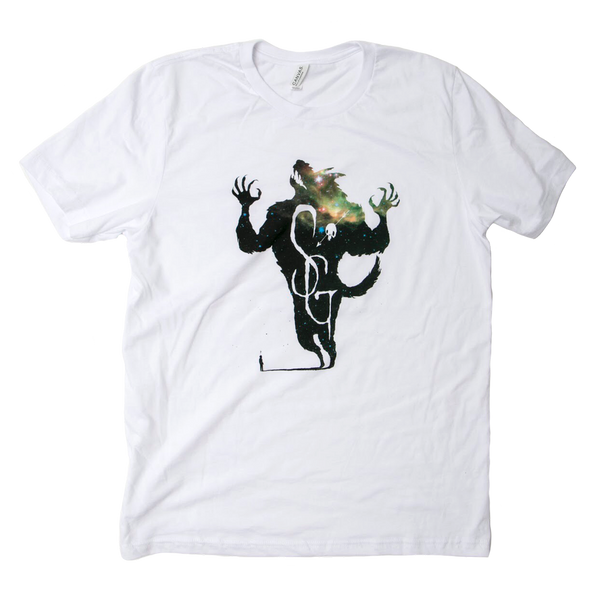 Shakey Graves Big Bad Wolf T-Shirt White/Green